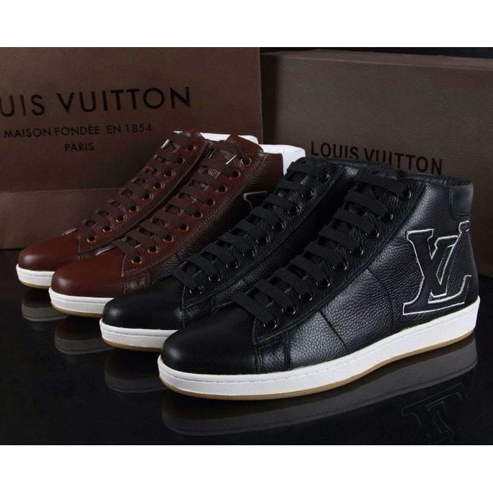 2015 louis vuitton men High-top casual shoes