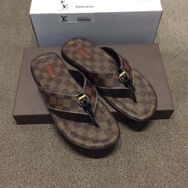 2015 louis vuitton men slippers shoes