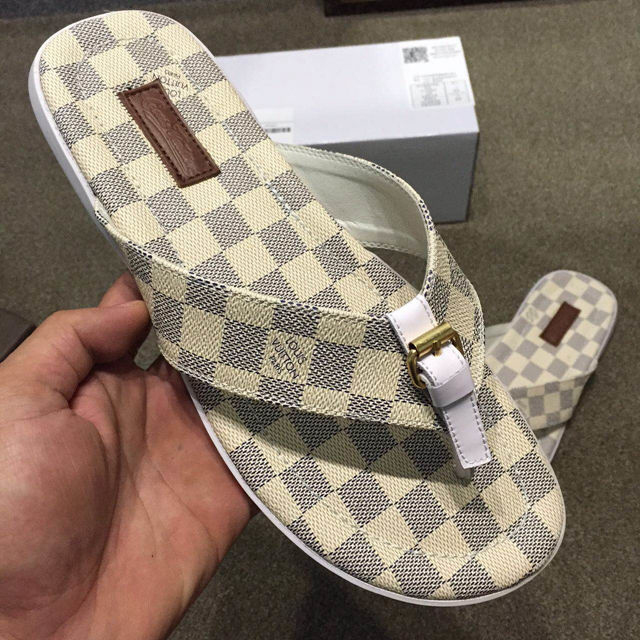 2015 louis vuitton men slippers shoes