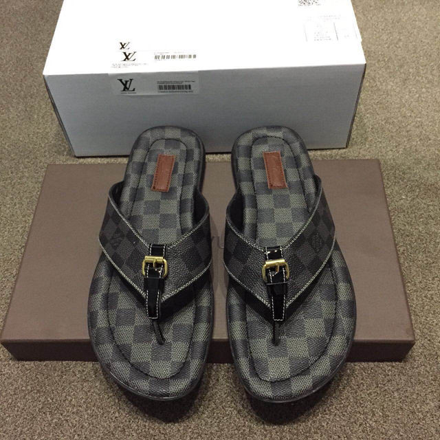 2015 louis vuitton men slippers shoes