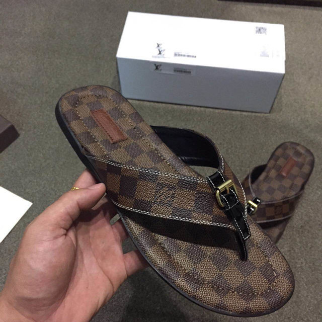 2015 louis vuitton men slippers shoes