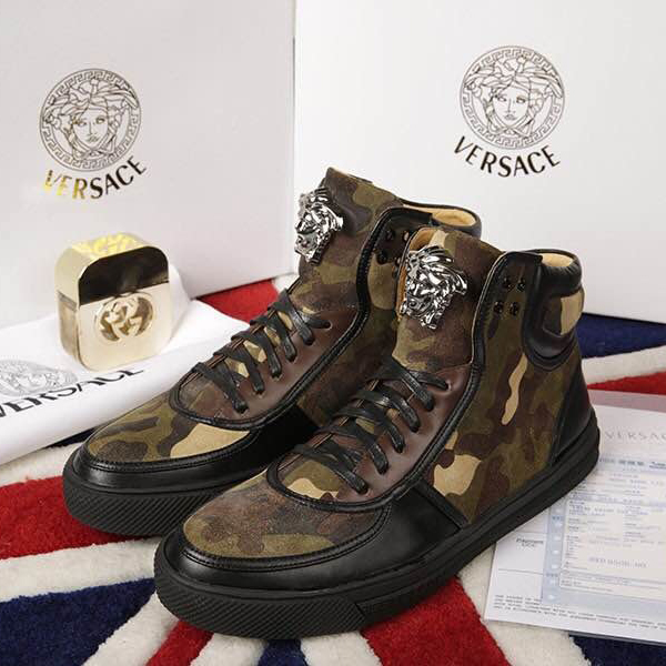 2015 versace men High-top casual shoes