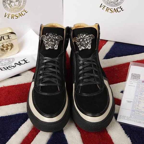 2015 versace men High-top casual shoes