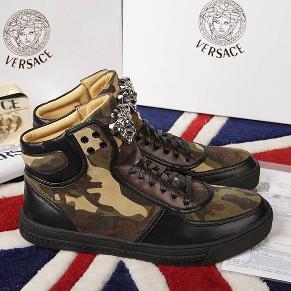 2015 versace men High-top casual shoes