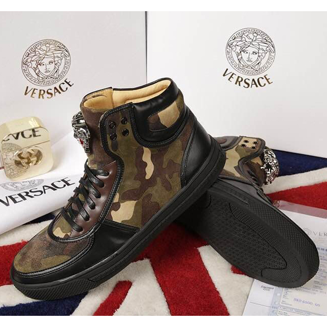 2015 versace men High-top casual shoes