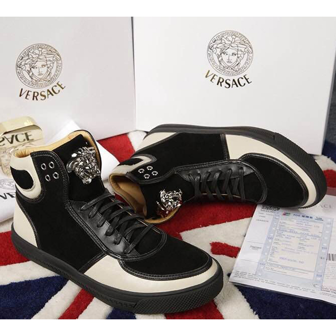 2015 versace men High-top casual shoes