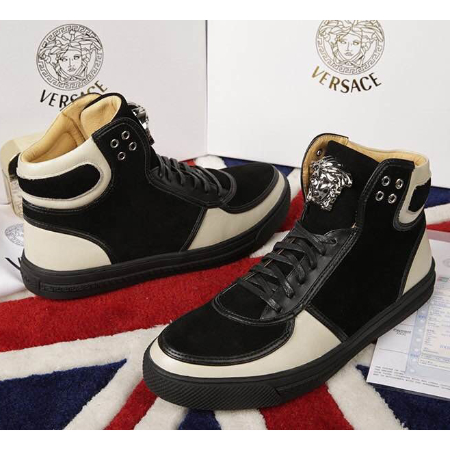 2015 versace men High-top casual shoes