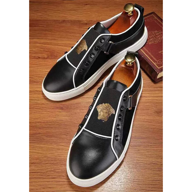 2015 versace men rivets casual shoes