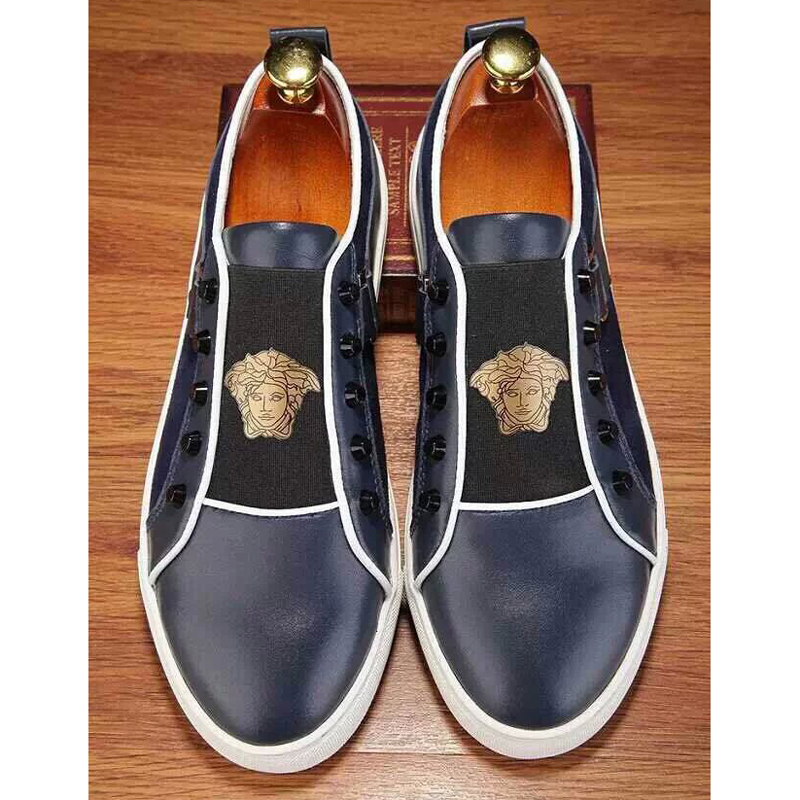 2015 versace men rivets casual shoes