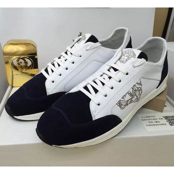 2015 versace men sneakers shoes in Nubuck Leather