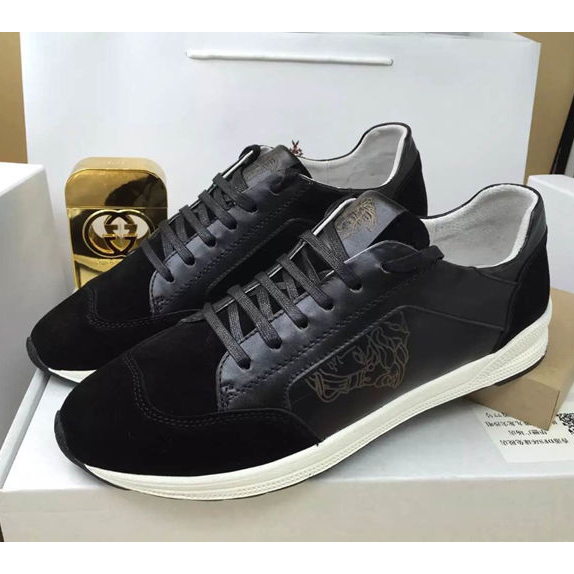 2015 versace men sneakers shoes in Nubuck Leather