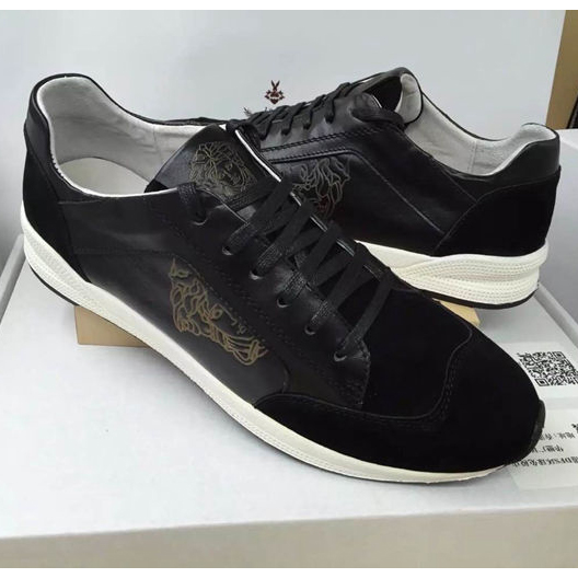 2015 versace men sneakers shoes in Nubuck Leather