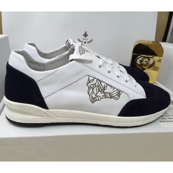 2015 versace men sneakers shoes in Nubuck Leather