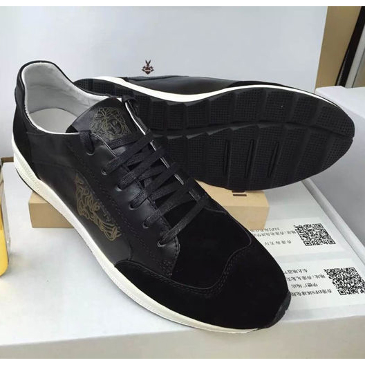 2015 versace men sneakers shoes in Nubuck Leather