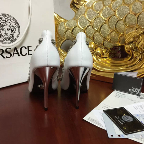 2015 versace women Rivets High-heeled shoes