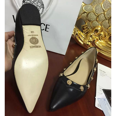 2015 versace women Rivets flat shoes