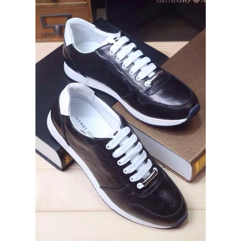 2016 Armani men Calfskin leather casual shoes