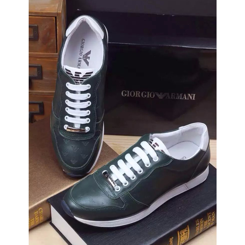 2016 Armani men Calfskin leather casual shoes