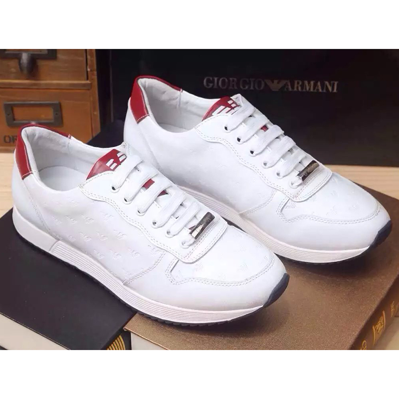 2016 Armani men Calfskin leather casual shoes