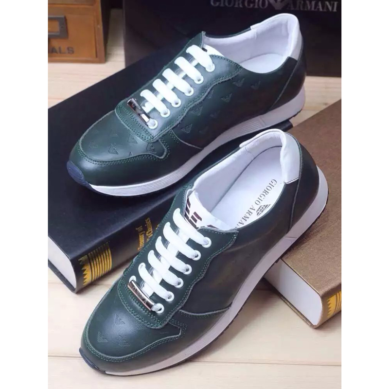 2016 Armani men Calfskin leather casual shoes