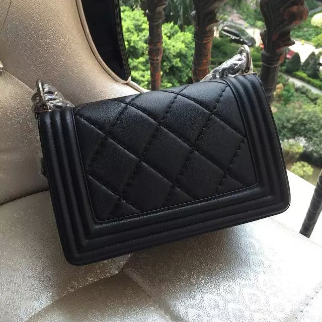 2016 Boy Chanel Flap Shoulder Bag Original Leather A67085 Black