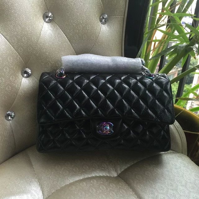 2016 Chanel 2.55 Series Flap Bag Original Leather 1112 Black