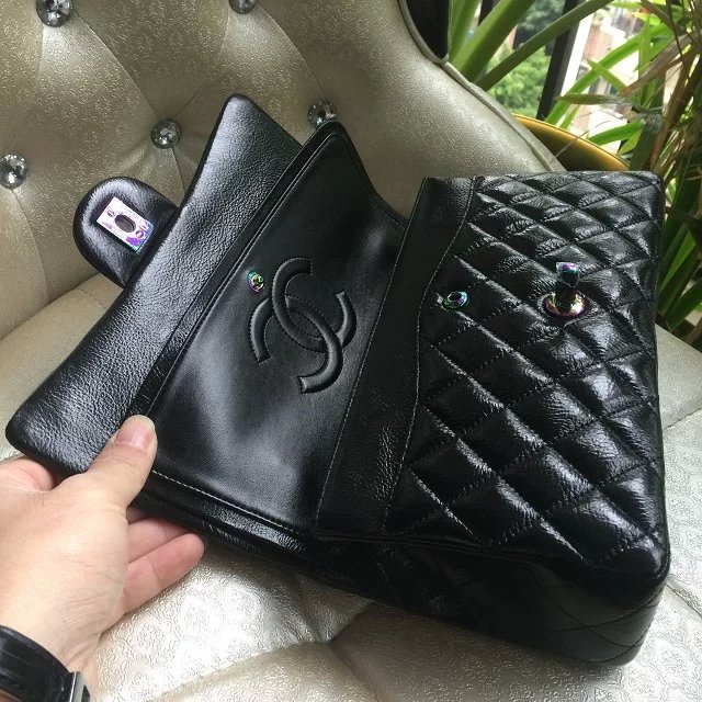 2016 Chanel 2.55 Series Flap Bag Original Leather 1112 Black