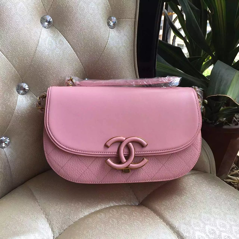 2016 Chanel A16850 Pink Original Sheepskin Leather Flap Bag