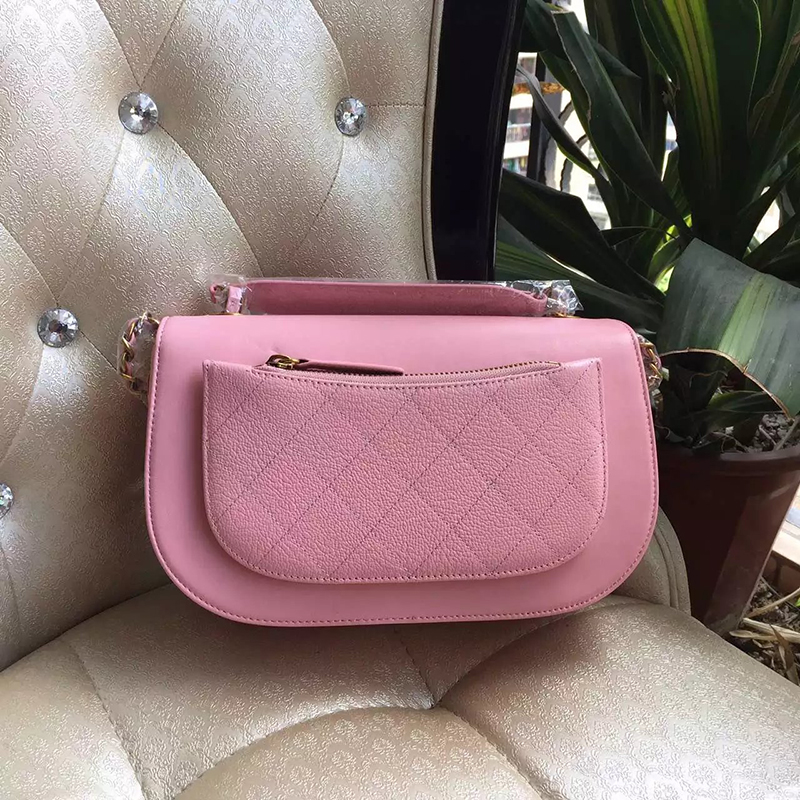 2016 Chanel A16850 Pink Original Sheepskin Leather Flap Bag