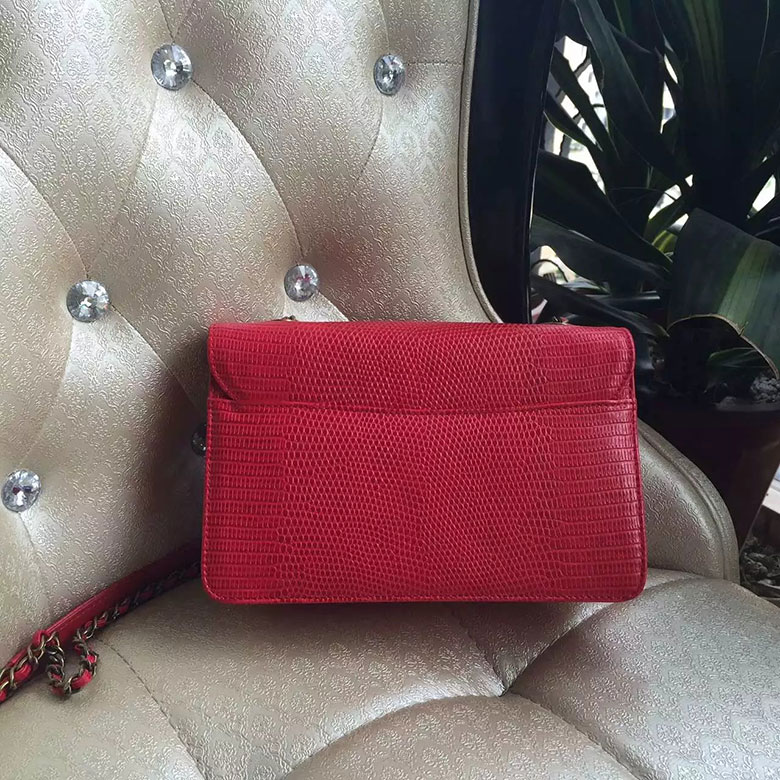 2016 Chanel A60889 Flag Bag Original Leather Red with Brass hardware