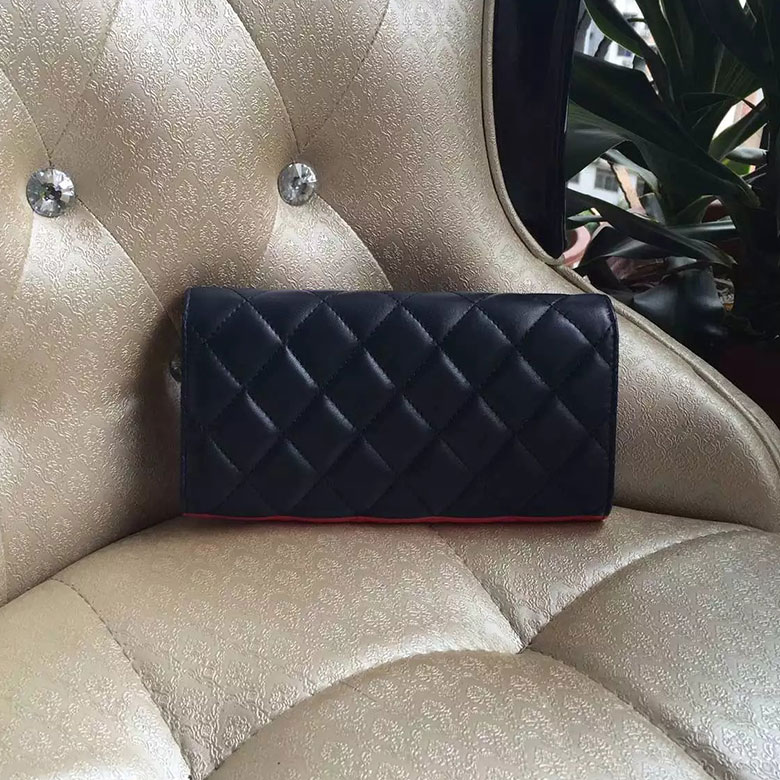 2016 Chanel Bi-Fold Wallet Original sheepskin leather A80715