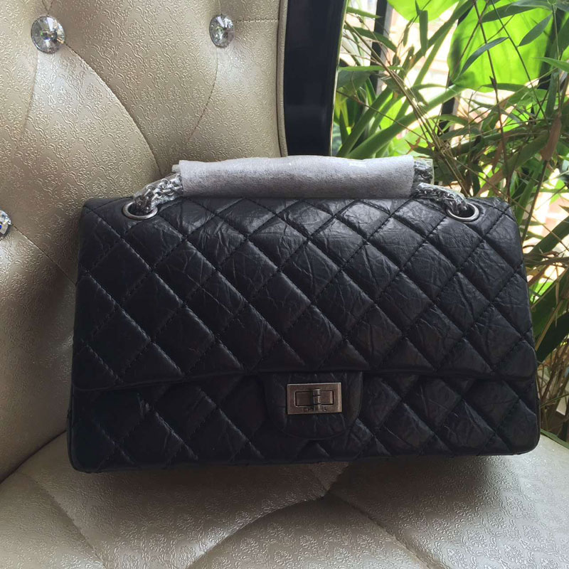 2016 Chanel Classic Flap Bag A30227 Original Leather in Black