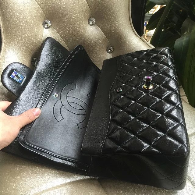 2016 Chanel Classic Flap Bag 1113 Original leather in Black