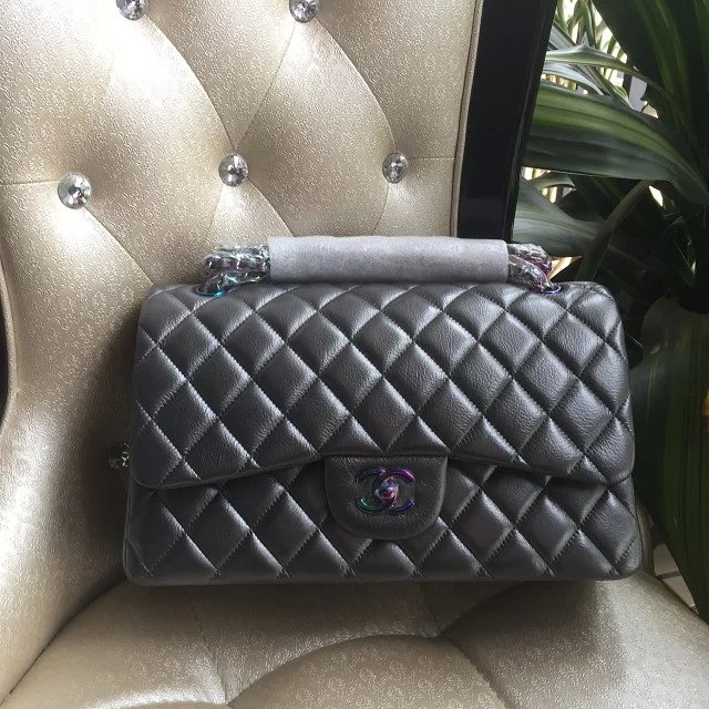 2016 Chanel Classic Flap Bag 1113 Original leather in Gray