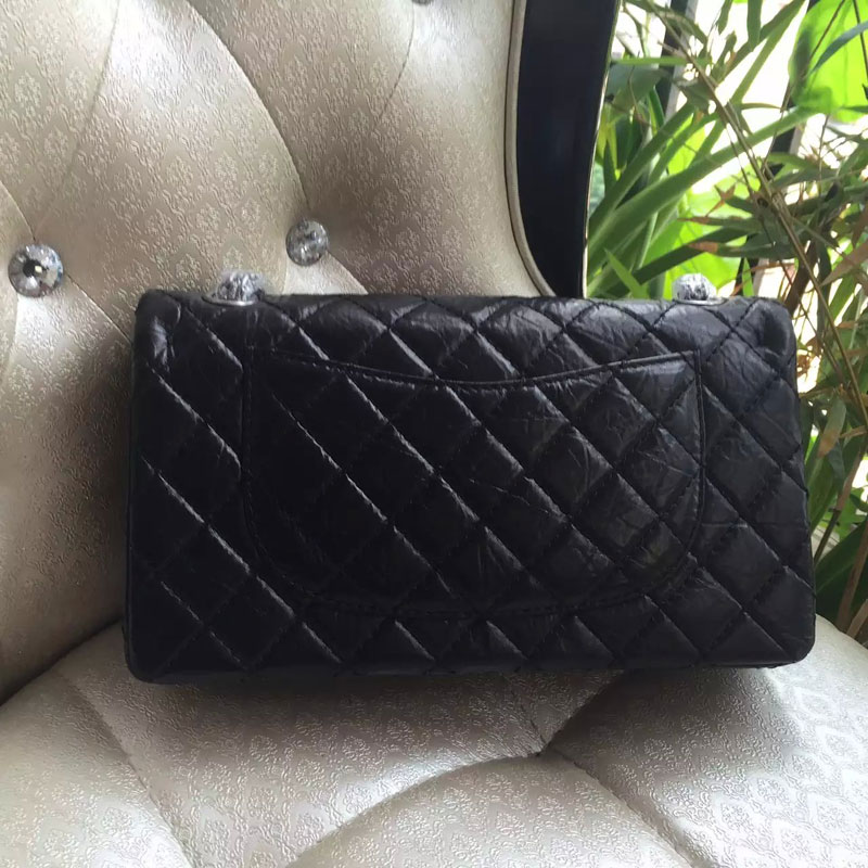 2016 Chanel Classic Flap Bag 2.55 Series Original Leather 1112 Black