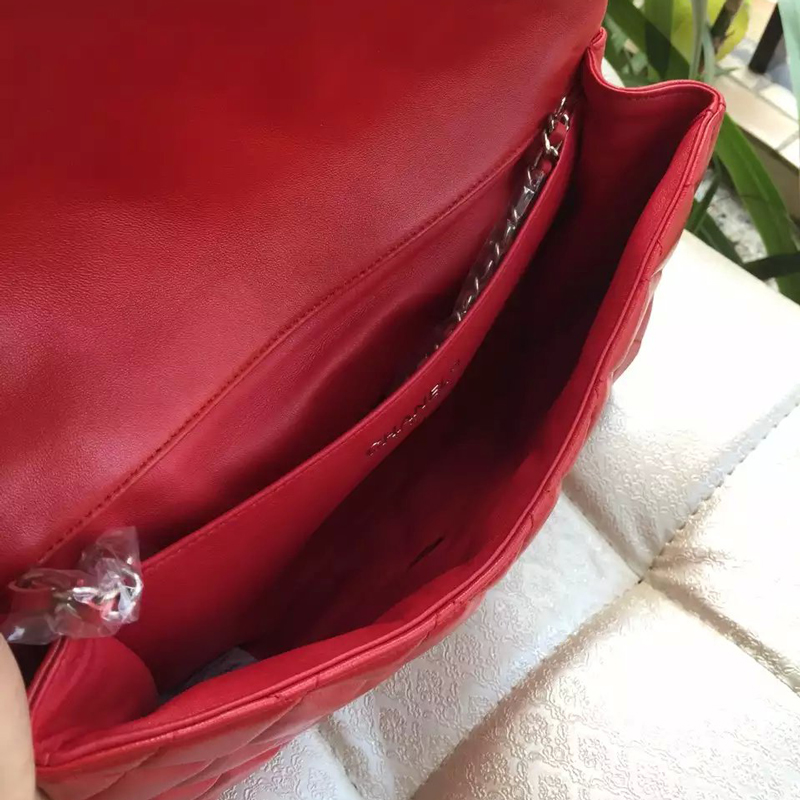 2016 Chanel Clutch Original Sheepskin Leather A26001 Red