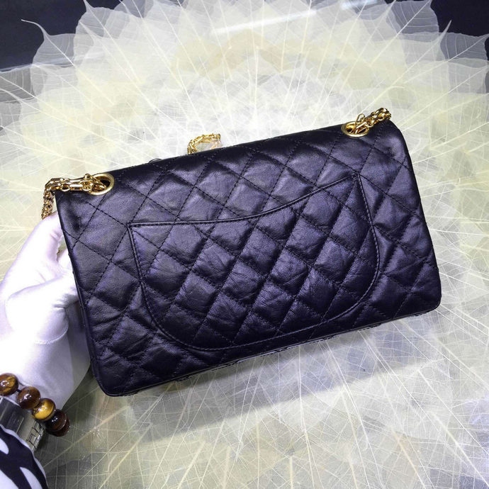 2016 Chanel Flap Bag Original Leather A98051 Black