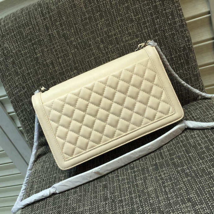 2016 Chanel Lego Clutch Flag A68183 White