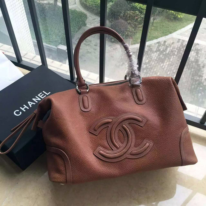 2016 Chanel Original Deer Leather Tote Bag A4746 Apricot