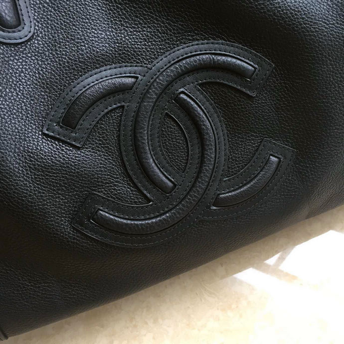 2016 Chanel Original Deer Leather Tote Bag A4746 Black