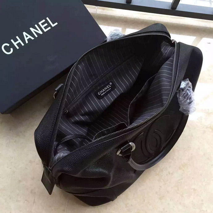 2016 Chanel Original Deer Leather Tote Bag A4746 Black