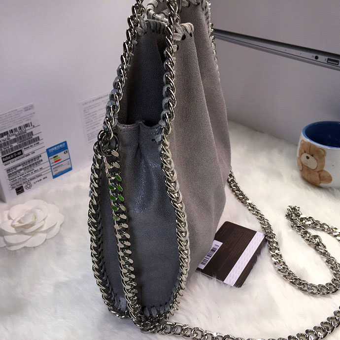 2016 Stella mccartney Suede Leather shoulder Bag A808 Gray