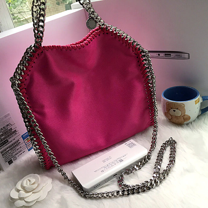 2016 Stella mccartney Suede Leather shoulder Bag A808 Rose