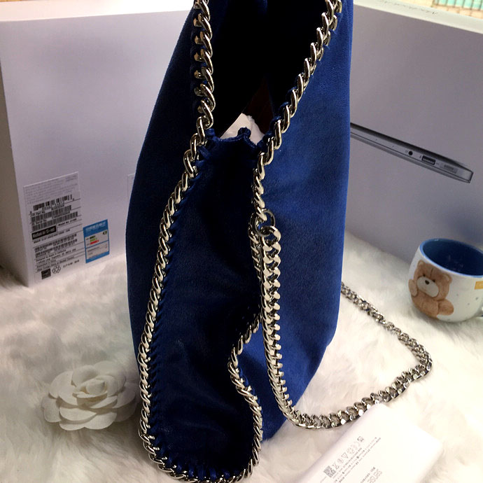 2016 Stella mccartney Suede Leather shoulder Bag A809 Blue