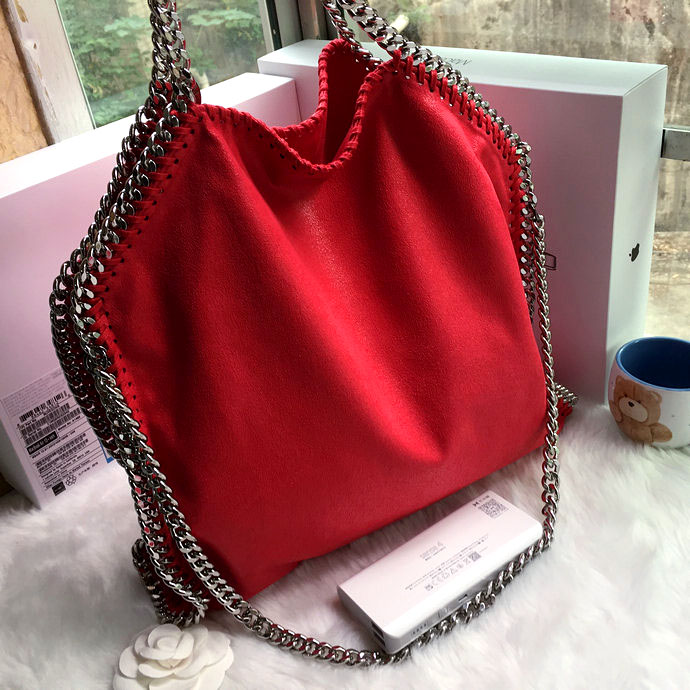 2016 Stella mccartney Suede Leather shoulder Bag A809 Red