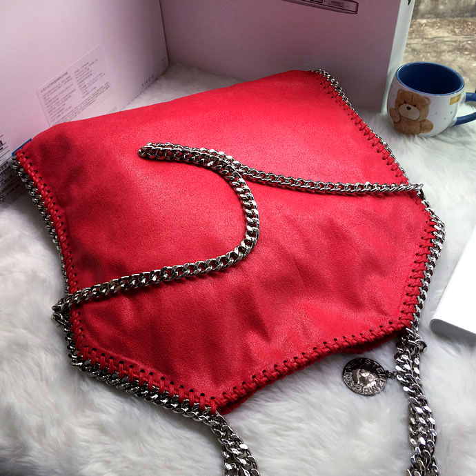 2016 Stella mccartney Suede Leather shoulder Bag A809 Red