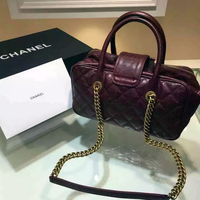 2016 Chanel Tote Bags Original Caviar Leather A98050 Burgundy