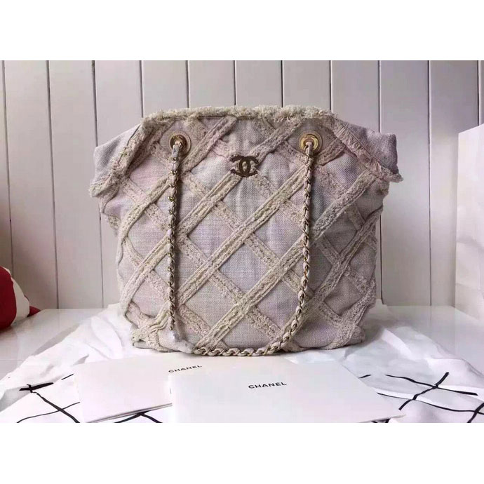 2016 Chanel shoulder Bag Original Fabric A9222 OffWhite