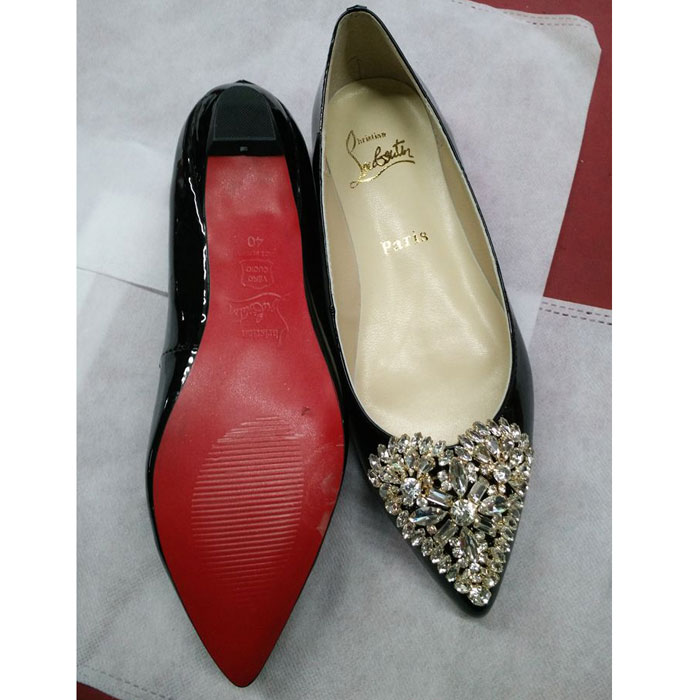 2016 Christian Louboutin Flats shoes in Patent leather