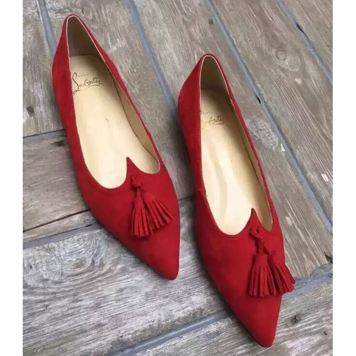 2016 Christian Louboutin Flats shoes in velvet